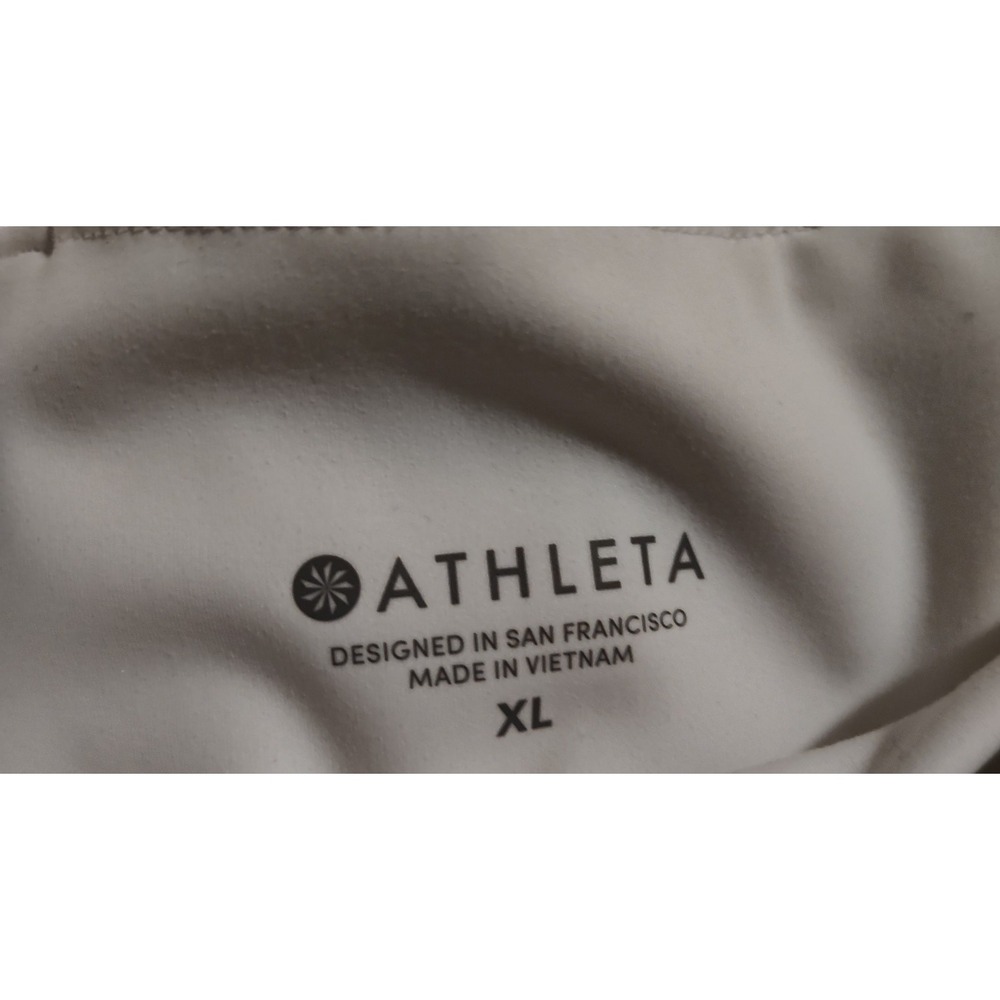 Athleta Elation Mineral 7/8 Leggings White Lime‎ Green - Picture 2 of 5